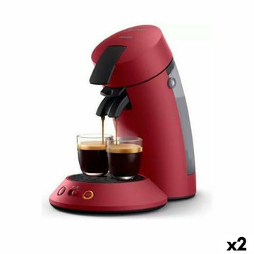 Caffettiera con Capsule Philips SENSEO ORIGINAL PLUS Rosso 1 bar 0,7 L (2 Unità)