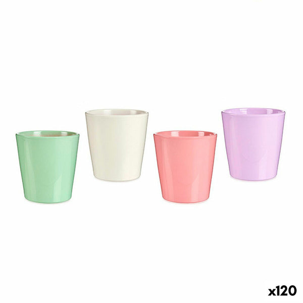 Vaso Ibergarden LINCE-CLAROS Bianco Verde Rosa Lilla Argilla 16,5 x 16 x 16,5 cm (120 Unità) - Augustea Shop
