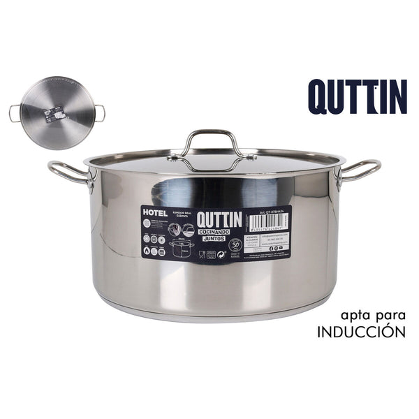 Casseruola con coperchio Quttin ø 34 x 18 cm (2 Unità) - Augustea Shop