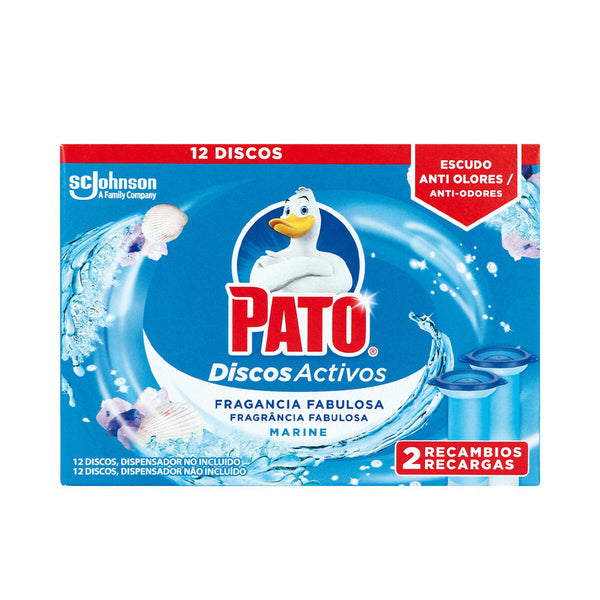 Deodorante per toilette Pato Discos Activos Ricambio Marino 2 Unità Disinfettante - Augustea Shop