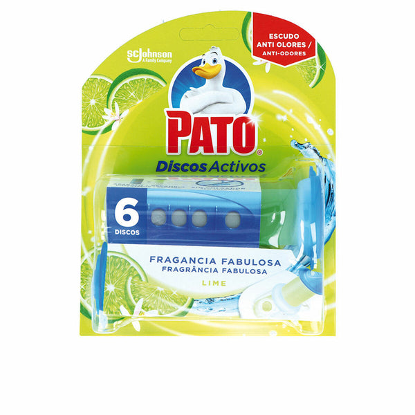 Deodorante per toilette Pato Discos Activos Lime 6 Unità Disinfettante - Augustea Shop
