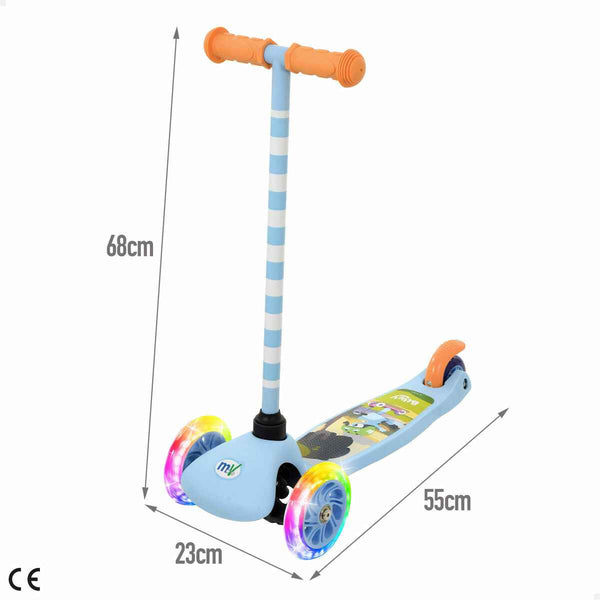 Monopattino Bluey Gomma Metallo Plastica Azzurro