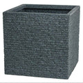 Plant pot Strata Board 39 x 39 x 39 cm Cement Plastic Squared