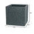 Vaso Strata Lavagna 39 x 39 x 39 cm Cemento Plastica Quadrato