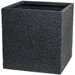 Vaso Strata Lavagna 39 x 39 x 39 cm Cemento Plastica Quadrato