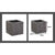 Vaso Strata Lavagna 39 x 38 x 40 cm Grigio Plastica Quadrato
