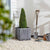 Vaso Strata Lavagna 39 x 38 x 40 cm Grigio Plastica Quadrato