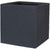 Vaso Strata Lavagna 39 x 39 x 39 cm Grigio scuro Plastica Quadrato
