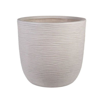 Vaso Strata Bianco Grigio Plastica 42 X 41 X 42 CM