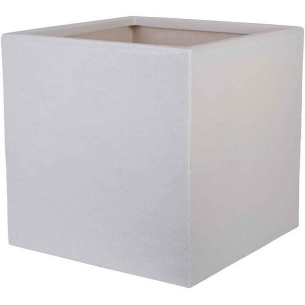 Vaso Strata Grigio chiaro 39 x 38 x 40 cm Plastica Quadrato
