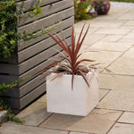 Vaso Strata Grigio chiaro 39 x 38 x 40 cm Plastica Quadrato