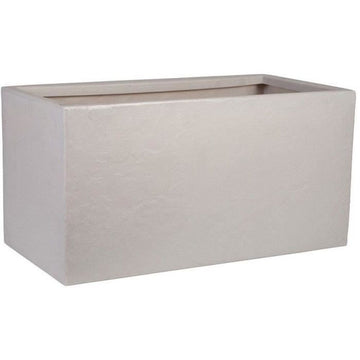 Vaso Strata Grigio chiaro 31 x 60 x 31 cm Plastica Rettangolare