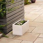 Vaso Strata Grigio chiaro 31 x 60 x 31 cm Plastica Rettangolare