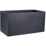 Vaso Strata 31 x 60 x 31 cm Grigio Plastica Rettangolare