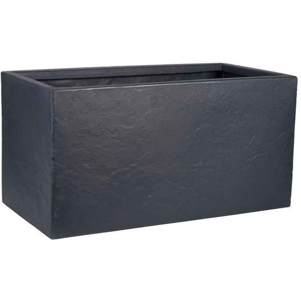 Vaso Strata 31 x 60 x 31 cm Grigio Plastica Rettangolare