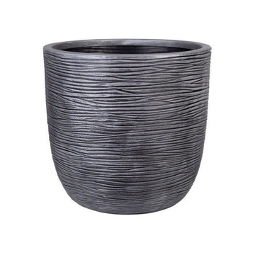 Plant pot Strata Grey Plastic 43 x 41 x 43 cm