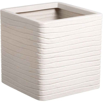 Vaso Strata Banbury Grigio chiaro 31 x 31 x 31 cm Plastica Quadrato