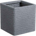 Plant pot Strata Banbury 31 x 31 x 31 cm Cement Plastic Squared