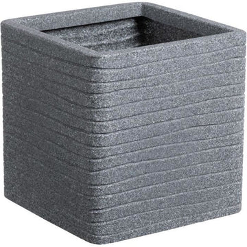 Vaso Strata Banbury 31 x 31 x 31 cm Cemento Plastica Quadrato