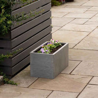 Vaso Strata 60 x 31 x 32 cm Cemento Plastica Rettangolare