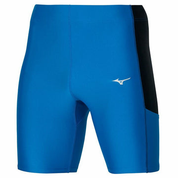 Leggings Sportivi da Uomo Mizuno Impulse Core Mid Azzurro