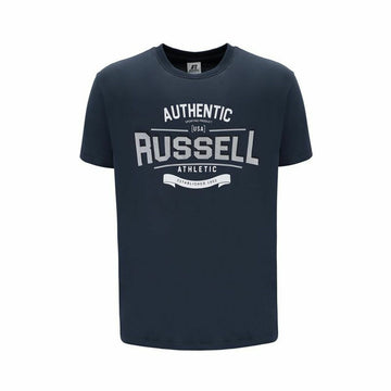 Men’s Short Sleeve T-Shirt Russell Athletic Ara Dark blue