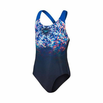 Costume da Bagno Bambina Speedo Digital Placement Azzurro