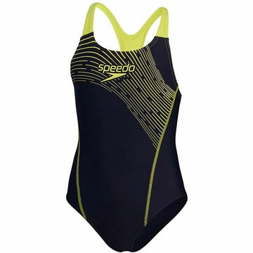 Costume da Bagno Bambina Speedo Medley Logo Medalist Nero