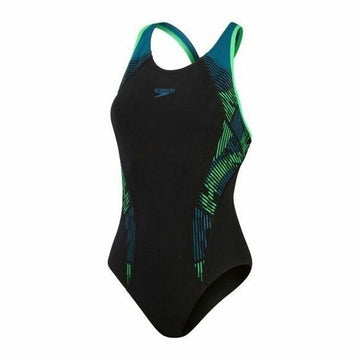 Costume da Bagno Donna Speedo Placement Laneback Verde