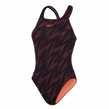 Women’s Bathing Costume Speedo Hyperboom Allover Orange