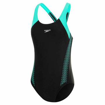 Costume da Bagno Donna Speedo Hyperboom Splice Racerback Nero Acqua