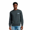 Felpa senza Cappuccio Uomo Lee Wobbly Lee Sws Nero Grigio scuro
