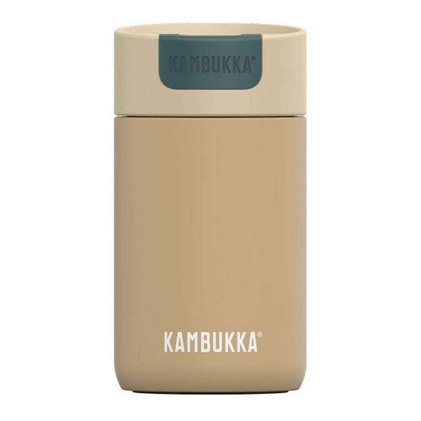 Tazza Thermos con Coperchio Kambukka Olympus Nero Beige Acciaio inossidabile 300 ml