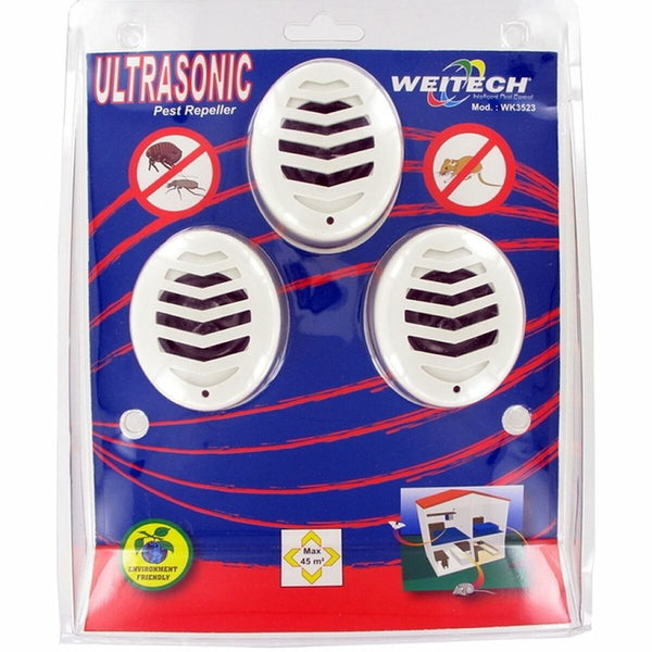 Repellente per parassiti Weitech Ad Ultrasuoni (3 Unità) - Augustea Shop