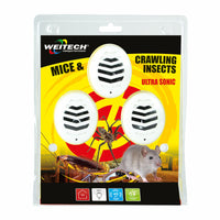 Repellente per parassiti Weitech Ad Ultrasuoni (3 Unità) - Augustea Shop