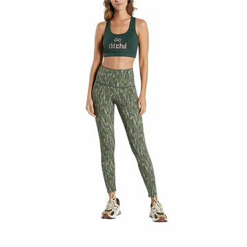 Leggings Sportivo da Donna Ditchil Ditchil Vibrant Oliva