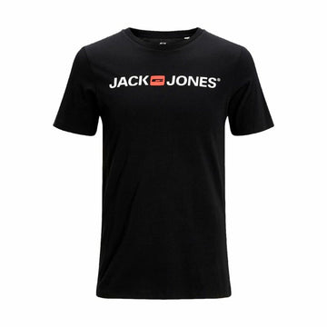 Maglia a Maniche Corte Uomo JJECORP LOGO TEE SS Jack & Jones 12137126 Nero (M) (1 Unità)