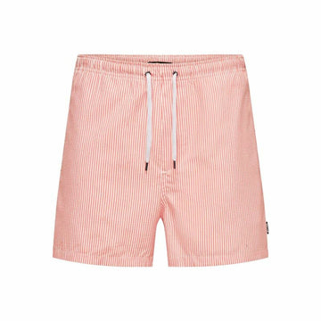 Costume da Bagno Uomo Only & Sons Onsted Stripe Seersucker Rosa