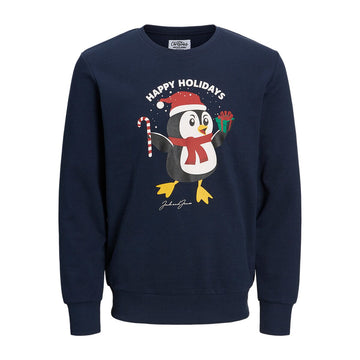 Felpa senza Cappuccio Uomo Jack & Jones 23144 Blu Marino