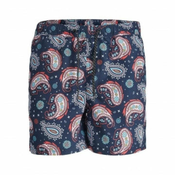 Costume da Bagno Uomo Jack & Jones JPSTFIJI JJSWIM PAISLEY 12234512 Azzurro
