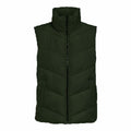 Women's Waistcoat Jack & Jones Jdyfinno Life Short Padd Dark green