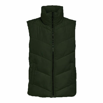 Gilet da Donna Jack & Jones Jdyfinno Life Short Padd Verde scuro