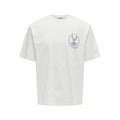 Maglia a Maniche Corte Uomo Only & Sons Onslooney Rlx Bianco