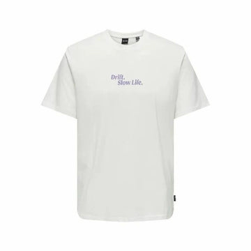 Maglia a Maniche Corte Uomo Only & Sons Onskye Reg Bianco