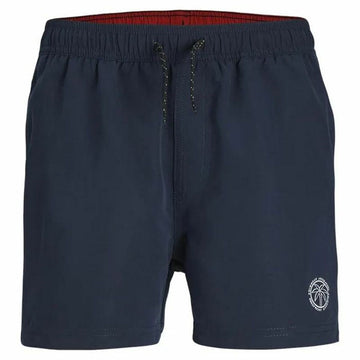 Costume da Bagno per Bambini Jack & Jones Jjswim Solid Ly Blu Marino