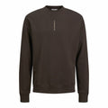 Felpa senza Cappuccio Uomo Jack & Jones Jjmicah Neck Mulch Marrone