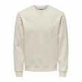 Felpa senza Cappuccio Uomo Only & Sons Onsdan Unshed Reg Crew Neck Bianco