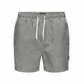 Costume da Bagno Uomo Only & Sons Onsted Stripe Seersucker Bianco Nero