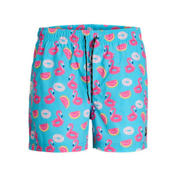 Costume da Bagno Uomo Jack & Jones JPSTMAUI JJSWIM NOVELTY AOP AKM SN 12272809 Azzurro