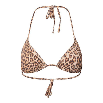 Bikini Pieces Pcbaomi Triangle Top Bc Leo Beige Leopardo
